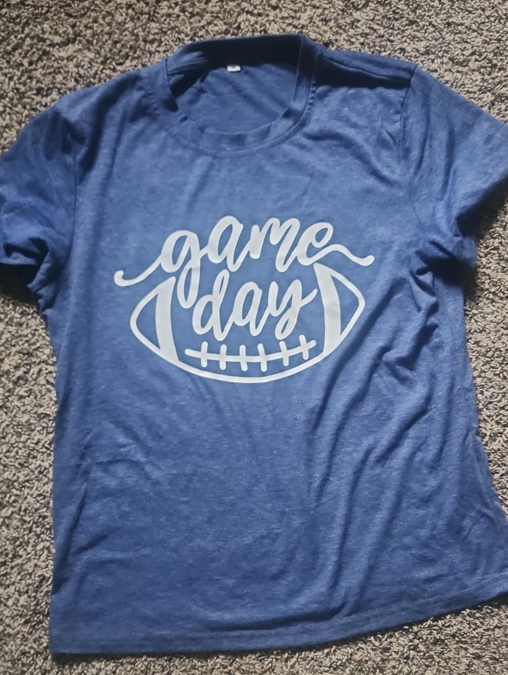 Amazon Blue 'Game Day' Short Sleeve Graphic Tee